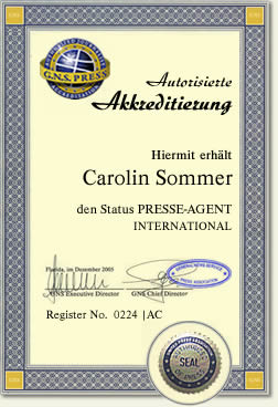  Offizielle Akkreditierungsurkunde 