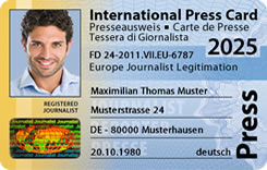  International Press Card 